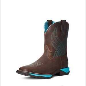 Ariat Youth Anthem Java Turquoise Western Boot size 8B COMFORTABLE